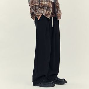 Otoño nuevos pantalones casuales colgantes sueltos de alta calidad al por mayor personalizados para hombres con pantalones con cordones - Product Image 5