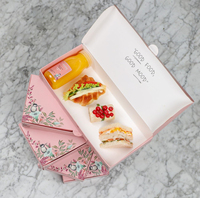 Boîte d'emballage alimentaire jetable petite et bon marché, boîte personnalisée pour tacos mexicains croustillants, boîte d'emballage pour burrito, quesadilla