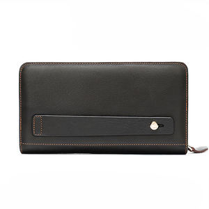 2023 Fashion Genuine Leather ID Card <b>Holder</b> Stylish <b>Wallet</b> Men Standing <b>Holder</b> for Business Card - Product Image 1