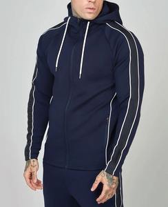 Hot Sale Custom Slim Fit Tracksuit Zip Up Mens <b>Gym</b> <b>Hoodie</b> - Product Image 3