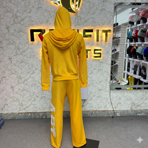 Créez Votre Style : Survêtement Homme Haute Qualité Rexfit – Ensemble Sportif Streetwear avec Sweat à Capuche Entièrement Zippé et Pantalon de Jogging Effet Usé - Product Image 2