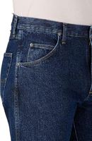 Jeans de mezclilla para hombre de alta calidad, diseño personalizado, corte holgado, estilo gótico vintage, streetwear, ecológicos, color sólido oscuro lavado, venta al por mayor, ¡novedad!