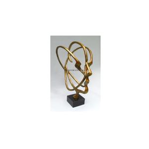 Vente en gros de sculpture de designer de visage en métal plaqué or de haute qualité et résistant de haute qualité fabriquée en Inde à prix compétitif - Product Image 1