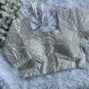 Dernier A54 Chic Versatile Readymade Blouse Stylish Bridal Ethnic Collection Vintage Broderie Décoration Tissé Méthode de tissage - Product Image 2