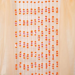 Pompom Garlands ฉากหลัง Gota hangings ของตกแต่งอินเดีย haldi mehindi งานแต่งงาน Diwali pooja ตกแต่งเทศกาลกลางแจ้งตกแต่งในร่ม - Product Image 3