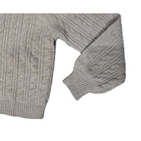 Pull-over tricoté décontracté pour femme, couleur unie, 100 % acrylique, respirant, anti-plis, col rabattu boutonné
