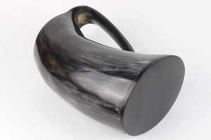 แก้วแตรธรรมชาติทำด้วยมือเป็นมิตรต่อสิ่งแวดล้อมถังไวน์สำหรับเบียร์เบียร์เบียร์เบียร์เย็นเครื่องดื่มแบบชนบทจำนวนมาก - Product Image 4