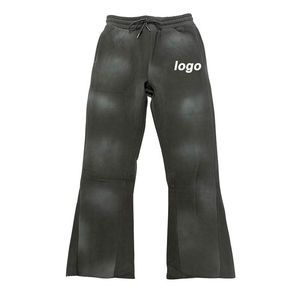 Pantalones Deportivos para Hombre, 100% Algodón, Lavado Ácido, Estilo Urbano, Personalizables, Vintage, Corte Acampanado - Product Image 6