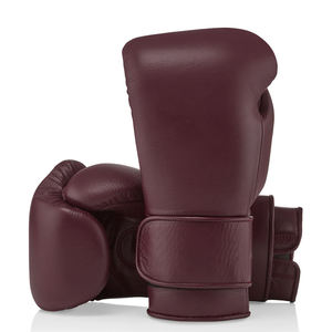 Gants de boxe en cuir de qualité supérieure avec logo personnalisé Gants de boxe pour entraînement de compétition en cuir de vachette pour adultes Service OEM - Product Image 1
