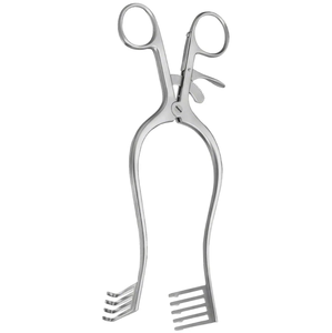 MOLLISON-Écarteur auto-agrippant 140 mm 5.12 "courbé 2x2 griffes en acier inoxydable non stérile, levier à crochet - Product Image 3