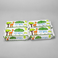 BabyWow Tisu Basah Ramah Lingkungan untuk Rumah Tangga Ukuran Sesuai Pesanan (15x20cm/150x200mm) 80 Lembar Kain Non-Woven Beraroma Dapat Dibuang di Toilet