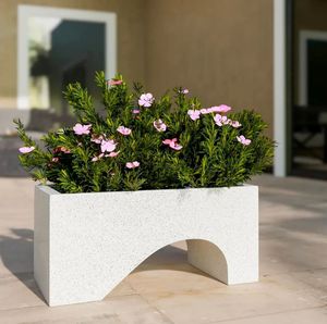 Pots à fleurs en céramique de haute qualité - Design moderne, jardinières d'extérieur avec trous - Product Image 2
