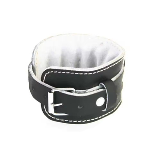 Correa de Tobillo de Cuero Natural Impermeable con Accesorio de Cable de Polea para Levantamiento de Pesas, Gimnasio, Fitness - Protección Profesional Unisex - Product Image 2