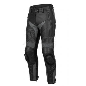 Pantalones de Motocicleta de Cuero Transpirable de Alta Calidad para Exportación, Material Resistente, Ajuste Cómodo, Costuras de Seguridad, Acabado Fino - Product Image 3