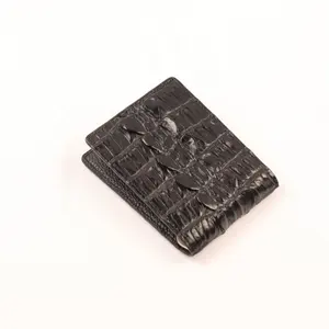 批发真皮鳄鱼皮钱夹男士钱包尺寸11x 8厘米定制标志皮革钱夹信用卡夹
