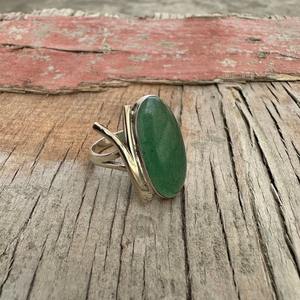แหวนเงินทำด้วยมือสไตล์ Boho เครื่องประดับแหวนเงิน925พลอยโอนิกซ์สีเขียวเงินสเตอร์ลิงเครื่องประดับยอดนิยมสำหรับผู้หญิงของขวัญสำหรับผู้หญิงสำหรับเธอ - Product Image 3