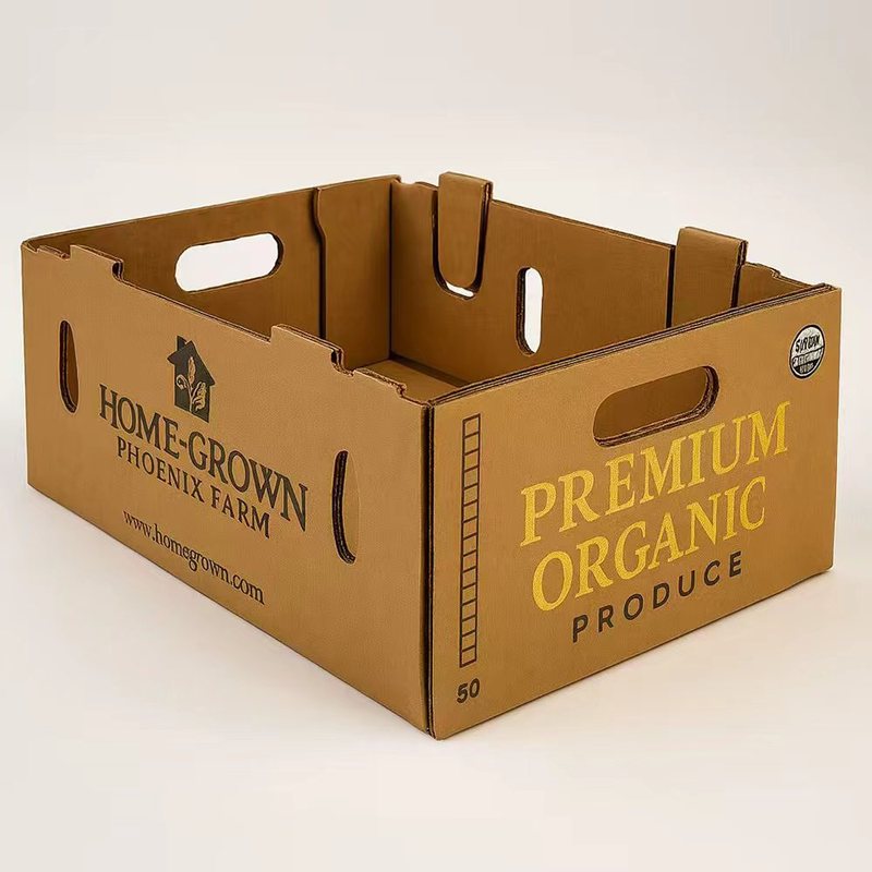 Waxed Carton for Lettuce Broccoli Apple