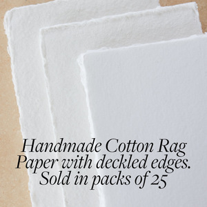 <span class=keywords><strong>Handmade</strong></span> bông giấy với deckle cạnh cho bức tranh phác thảo màu nước nghệ thuật Kraft scrapbooking Cảm ơn bạn Thẻ quà tặng cho các nghệ sĩ - Product Image 2