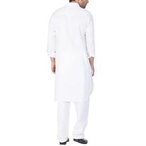 Élégant shalwar kameez blanc pour homme, vêtements islamiques tendance pour homme, design brodé, kameez de qualité, robe ethnique - Product Image 4