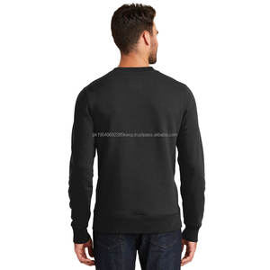 เสื้อสเวตเตอร์ผ้าฟลีซสำหรับผู้ชายเสื้อสเวตเชิ้ตคอลูกเรือแบบสวมหัวหนาสีพื้นให้ความอบอุ่นสำหรับฤดูหนาวและฤดูใบไม้ร่วง - Product Image 5