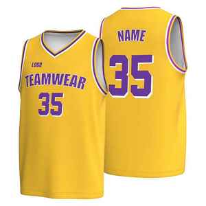 Camiseta de baloncesto de fábrica OEM, ropa deportiva de tela de malla transpirable de diseño personalizado, uniforme de equipo, ropa profesional - Product Image 5