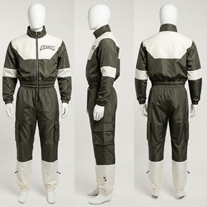 Conjuntos Deportivos Transpirables con Logotipo Personalizado OEM, Ropa Deportiva para Entrenamiento y Jogging, Chaquetas Cortavientos Extra Grandes, Conjuntos Deportivos de Algodón - Product Image 1