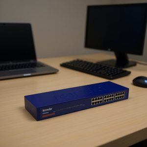 สวิตช์เครือข่าย 24 พอร์ต 100 เมกะบิตสำหรับอุปกรณ์สำนักงาน - Product Image 3