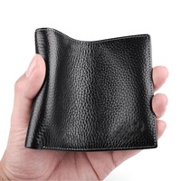 Dompet Kulit untuk Pria kualitas tinggi antik pria dompet ramping pria kulit sapi dompet mewah dompet minimalis kasual