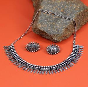 ชุดเครื่องประดับบันจาราแฟชั่นสตรีชุดเครื่องประดับ CFS0384ชนเผ่าสีเงินออกซิไดส์เครื่องประดับชนเผ่ามีสไตล์ - Product Image 1