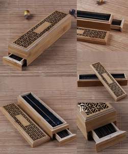 Boîte en bois artisanale pour tablettes d'encens rondes |   Bonne qualité |   Vente en gros |   Prix direct d'usine |   Finition lisse - Product Image 2