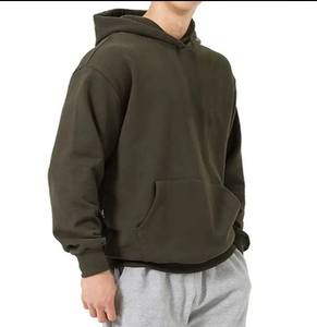 Sudadera con Capucha Extra Grande de Felpa Francesa de Algodón de Alta Calidad, Gruesa, con Hombros Caídos, Lisa, Personalizable, para Hombre, de Pakistán - Product Image 1