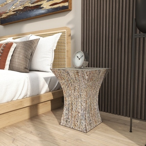 Decoración moderna de lujo para el hogar, mesa de centro de alta calidad con incrustaciones de madreperla, muebles de sala de estar de moda - Product Image 6