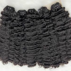 PRIX D'USINE VAGUE BURMESE SUPER DOUBLE NATUREL NOIR CRU DONATEUR UNIQUE POUR LA FABRICATION DE PERRUQUES EXTENSION DE CHEVEUX HUMAINS VIETNAMIENS - Product Image 6