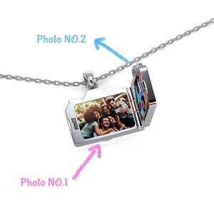 Jeulia Custom Photo <b>Locket</b> Necklace Unique Camera Design Alloy Bezel Setting Gift - Product Image 6