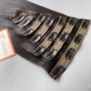 100% High Quality Remy Human <b>Hair</b> From Vietnam Wholesale Invisible <b>Seamless</b> <b>Clip</b> <b>in</b> <b>Hair</b> <b>Extensions</b> Customized Double Drawn - Product Image 3