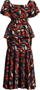 Robe longue dashiki africaine grande taille pour femmes, tenue décontractée en coton pour l'été, coupe longue - Product Image 2