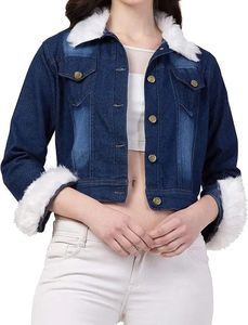 Chaqueta vaquera lavada reversible personalizada al por mayor para mujer, corte holgado a la moda con logotipo en la parte delantera - Product Image 3