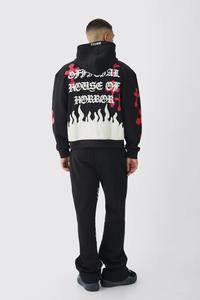 Puff impresión al por mayor de encargo de alta calidad del hombre Jogging Suits Oem logotipo personalizado chándal 100% algodón transpirable - Product Image 3