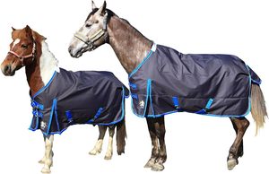 Tapis de cheval de luxe 1200D imperméables et respirants pour l'hiver Remplissage de 200 grammes-Tailles 51 \ "-87 \" - Product Image 2