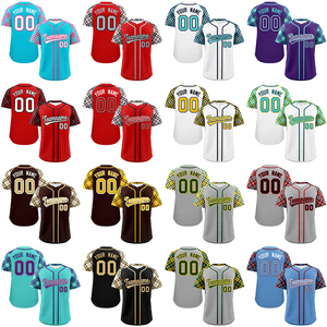 OEM cosido nombre Número rayas uniformes de béisbol camiseta personalizada camisetas de béisbol desgaste para Unisex - Product Image 1