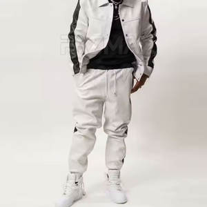 Chándal de Cuero Informal de Moda en Línea para Hombre, Venta Caliente, Chándal de Cuero Personalizado para Hombre en Venta - Product Image 2