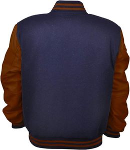 Último estilo Unisex transpirable invierno lana piel de oveja botón decoración sublimada CollegeBaseballjacket para hombres DDP envío - Product Image 6