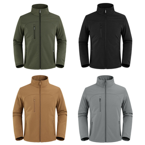 Chaqueta Softshell Impermeable Personalizada de Alta Calidad 100% Poliéster para Hombre, Chaqueta Softshell de Invierno para Exteriores al por Mayor - Product Image 4