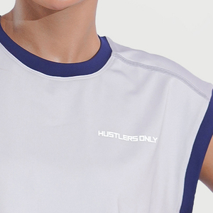 Etiqueta privada Entrenamiento Gimnasio Ropa activa Fitness Logotipo personalizado Falda Mujer Fitness Tallas grandes Mujeres Camiseta sin mangas - Product Image 5