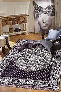 Chenille Carpet 5x7 <b>Feet</b> | Soft Velvet Rug for Living Room, Hall & Bedroom | Floor Carpet for Home | Designer Dari for Floor - Product Image 3