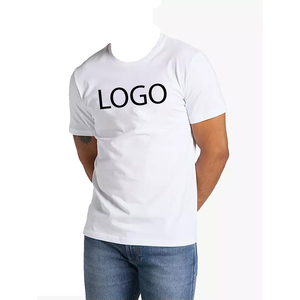 Camiseta de Verano para Hombre, 50% Poliéster, 25% Algodón, 25% Rayón, Camisetas Lisas - Product Image 1