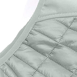 Gilet matelassé décontracté pour femme en polyester imperméable à col montant pour usage extérieur en stock! - Product Image 5