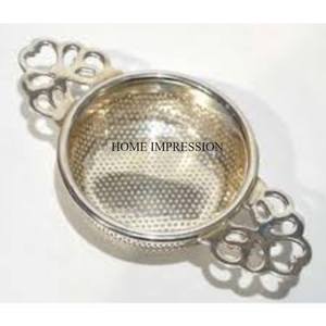 Colección de arte creativo moderno Colador de té de alambre de metal chapado en oro de aspecto elegante único con mango de diseñador atractivo de madera - Product Image 4