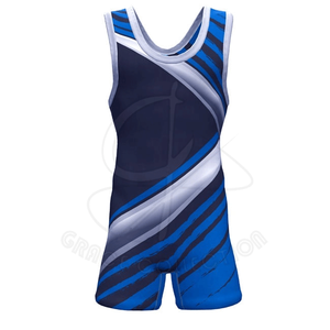 Nouveaux Maillots de Lutte Confortables pour Hommes, Emballage Personnalisé, Dernier Design Anti-Boulochage, Respirant, en Polyester/Coton Lavé - Product Image 1