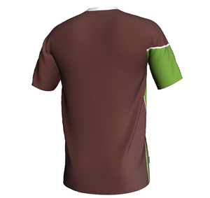 เสื้อเจอร์ซีย์ฟุตบอลสำหรับผู้ชายเสื้อฟุตบอลพิมพ์ลายซับลิเมชัน